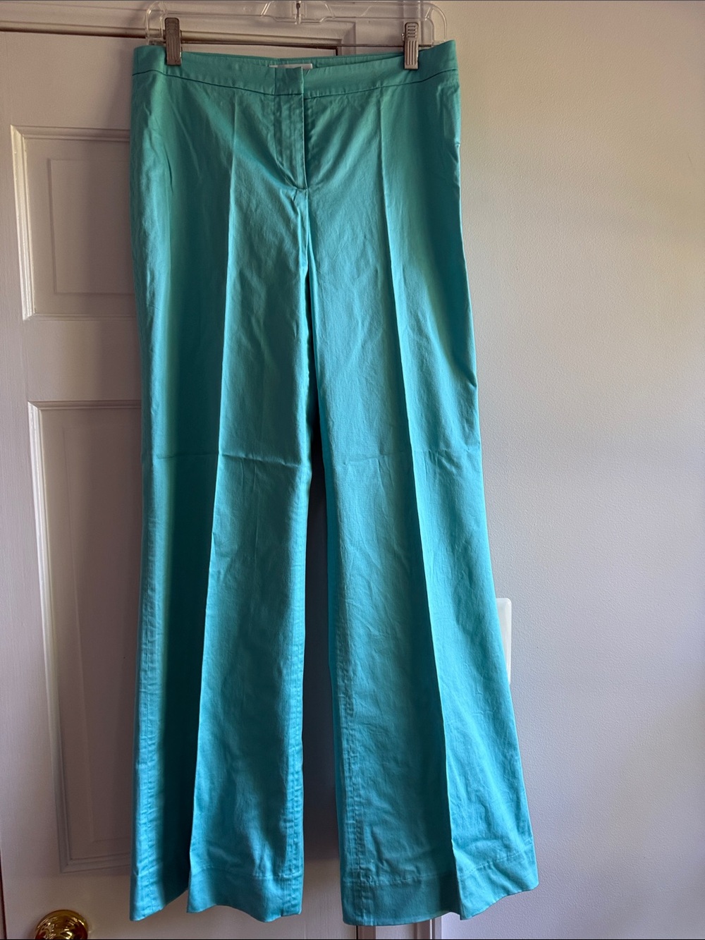Emilio Pucci Turquoise Wide-Leg Pants
